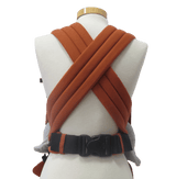 Storchenwiege Talemo Baby Carrier - Terra back view showing adjustable straps and buckle | Babymaxi