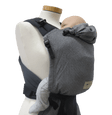 Storchenwiege Talemo Half-Buckle Babydraagzak - Leo Black White