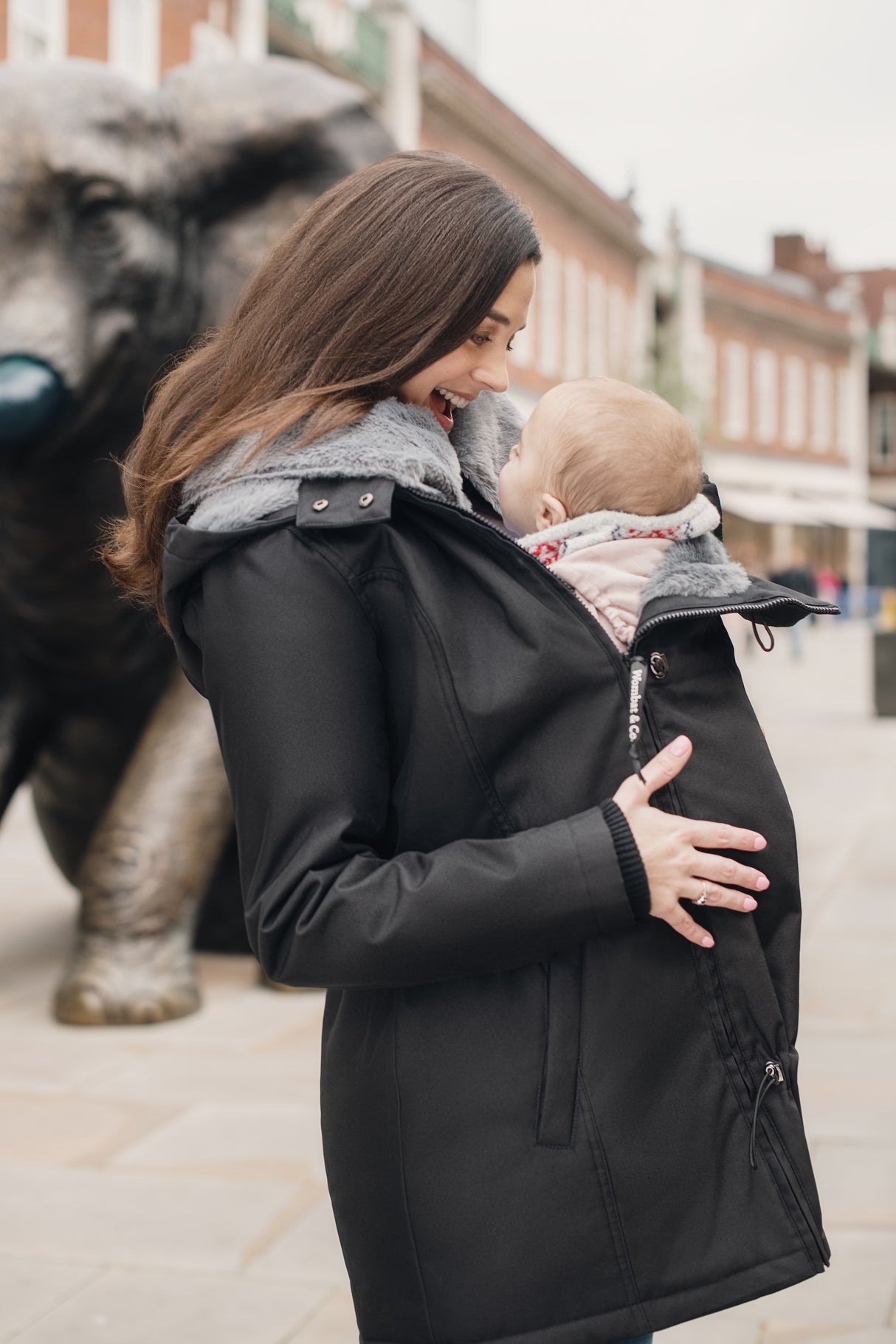 Wombat London Wallaby Draagjas – Black & Charcoal