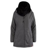 Wombat & Co. London - Wallaby Babywearing Coat - Grey & Black with faux fur collar | Babymaxi