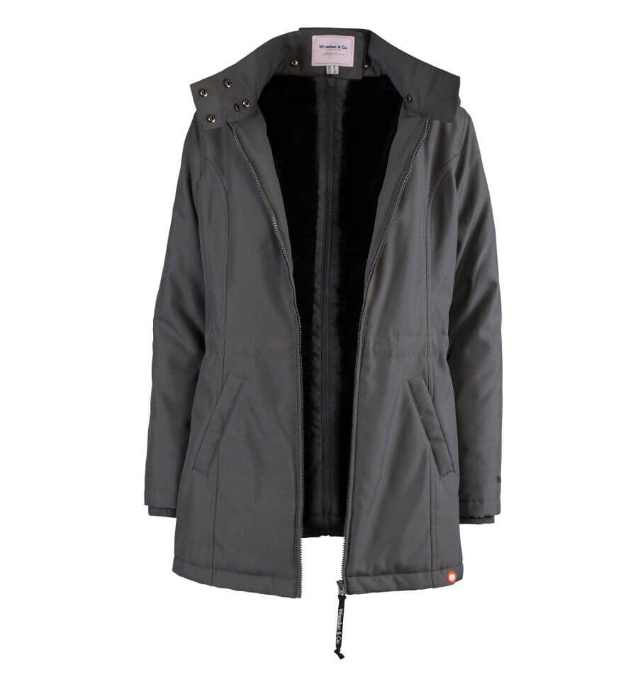 Wombat & Co. London - Wallaby Babywearing Coat - Grey & Black, stylish and functional maternity coat | Babymaxi