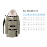 Size chart for Wombat & Co. London - Wallaby Maternity & Babywearing Coat - Navy | Babymaxi
