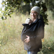 Mamalila Softshell Babydraagjas, Allrounder Fit - Zwart