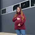 Mamalila Softshell Babydraagjas, Allrounder Fit - Burgundy