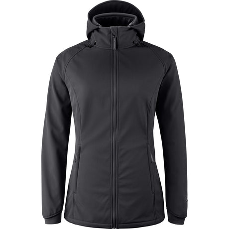 Mamalila Softshell Babywearing Jacket Allrounder Fit Black, front view for solo wear