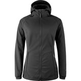Mamalila Allrounder Winter softshell babywearing jacket in black, front view without inserts as an everyday winter jacket